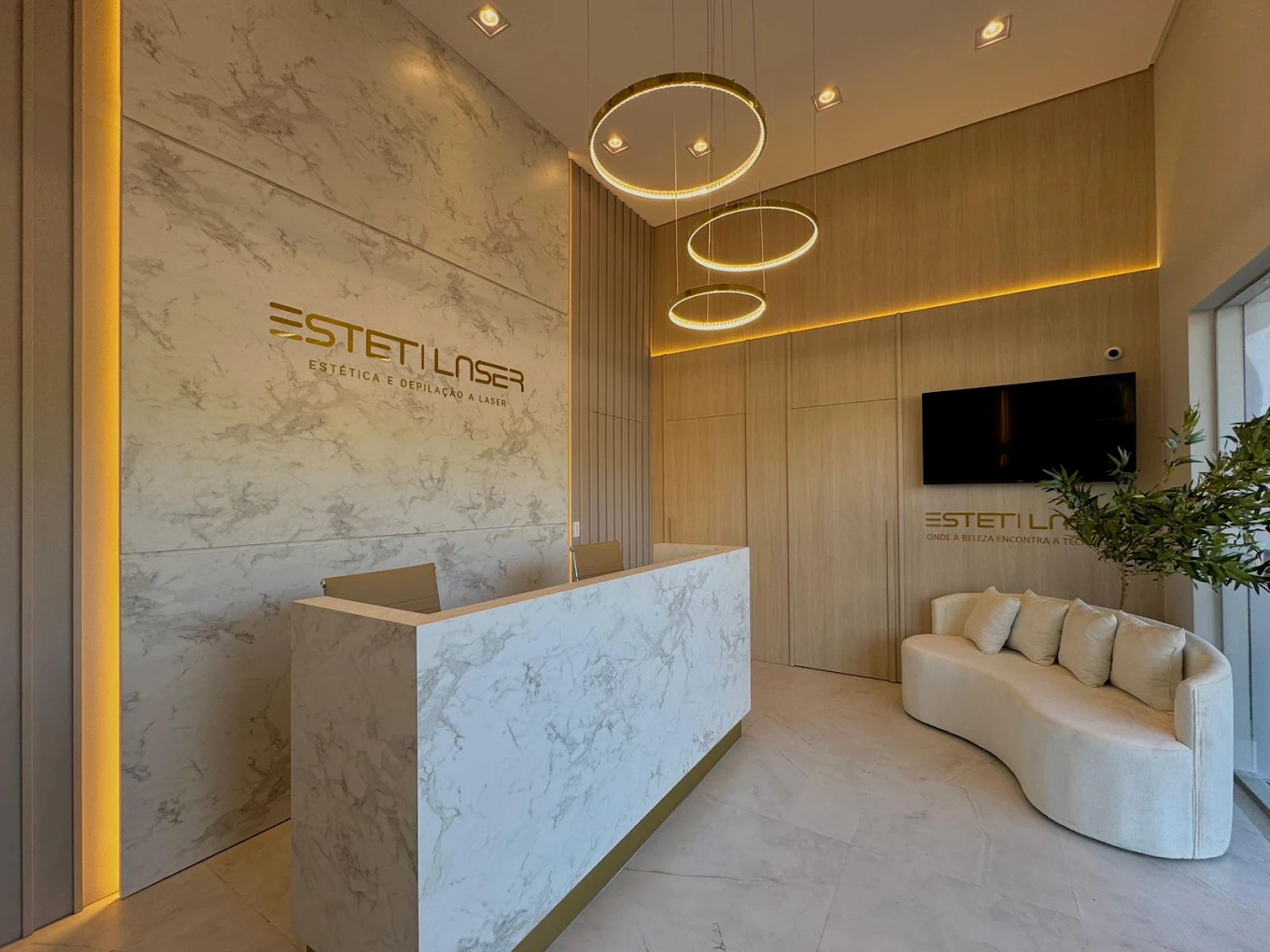 Recepção da clínica Esteti Laser em Fortaleza